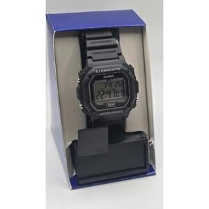 Casio Men's F108WH-1A Illuminator Collection Black Resin Strap Digital Watch
